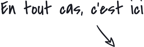 En tout cas, c'est ici